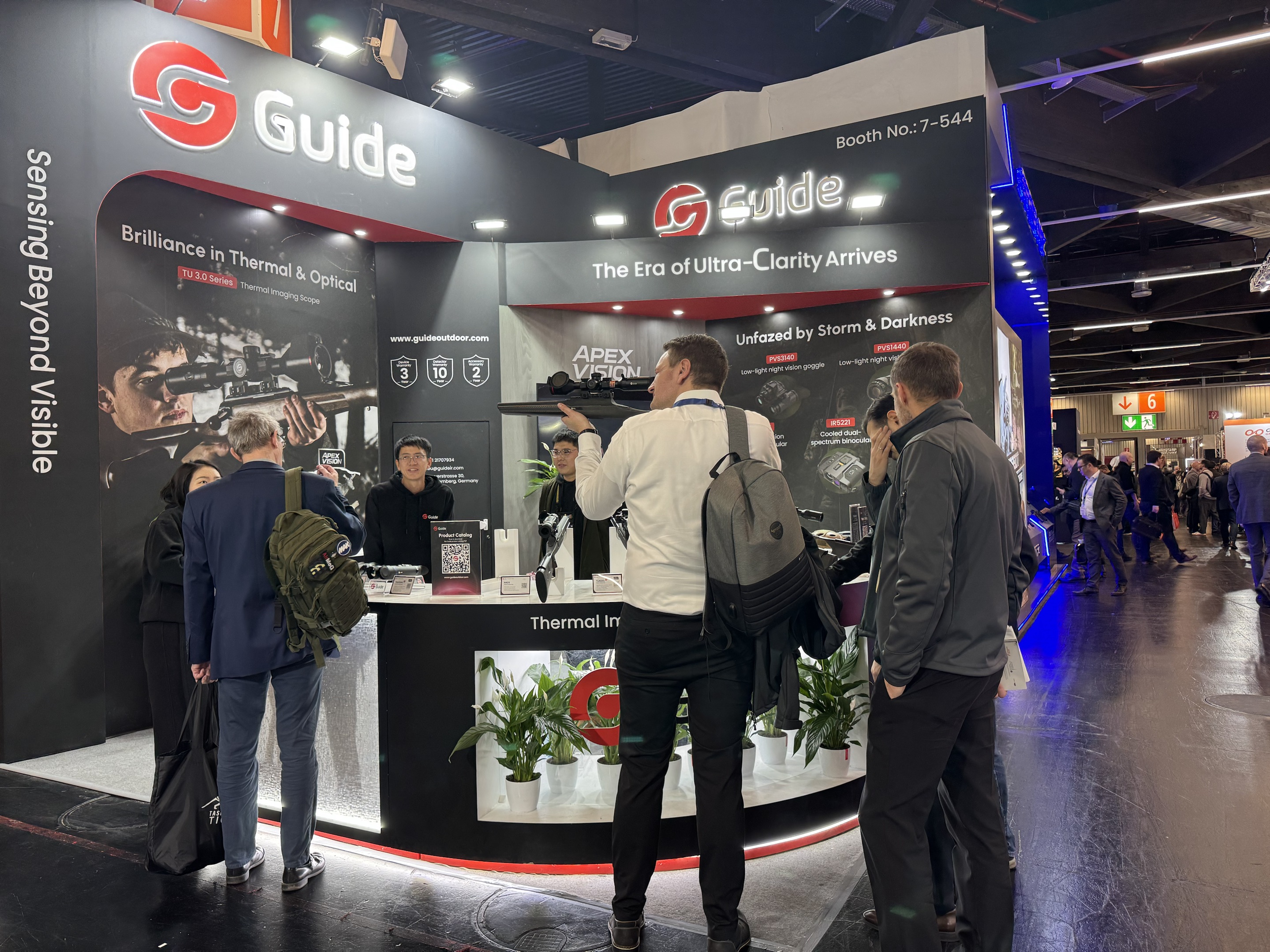 A Guide apresentou soluções térmicas com tecnologia ApexVision na Enforce Tac 2026