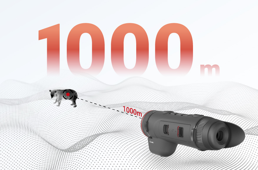 Medição de distâncias por laser a 1000 m