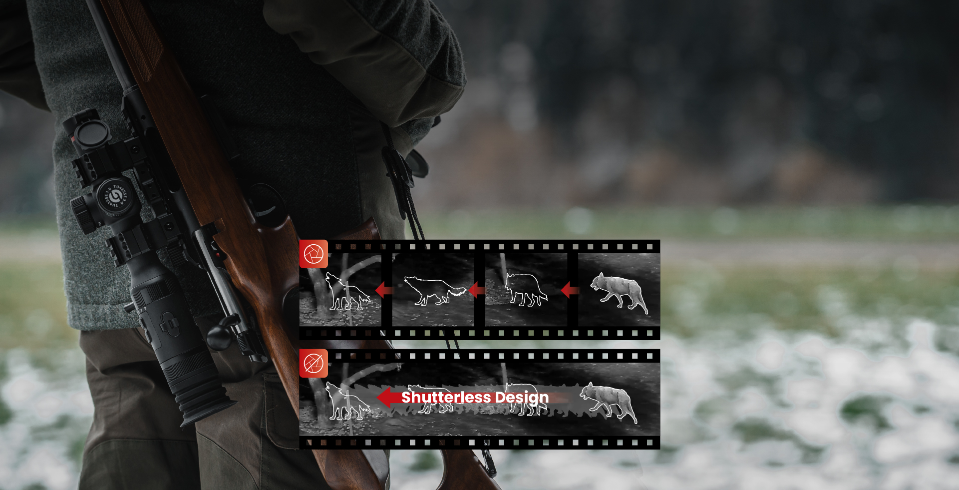 Design sem obturador<br>Imagens ininterruptas