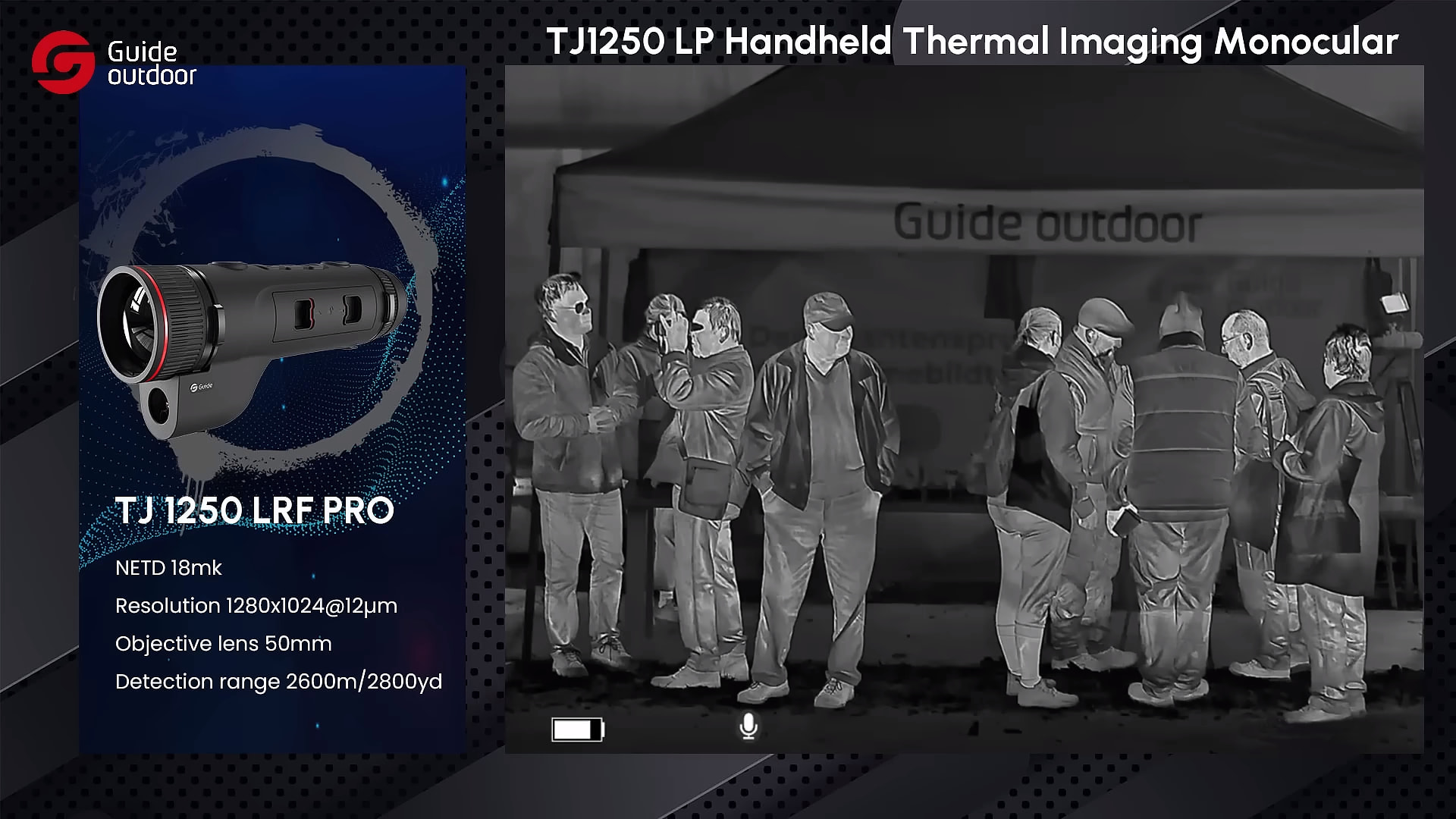 Imagens térmicas | Guia do monocular térmico TJ1250LP para utilização no exterior