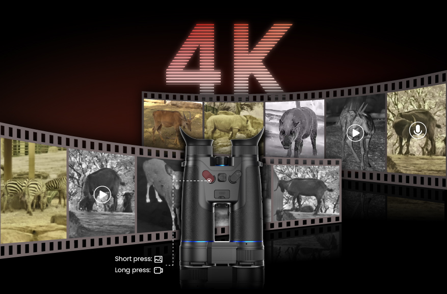 Grave em 4K<br>Preserve todos os detalhes