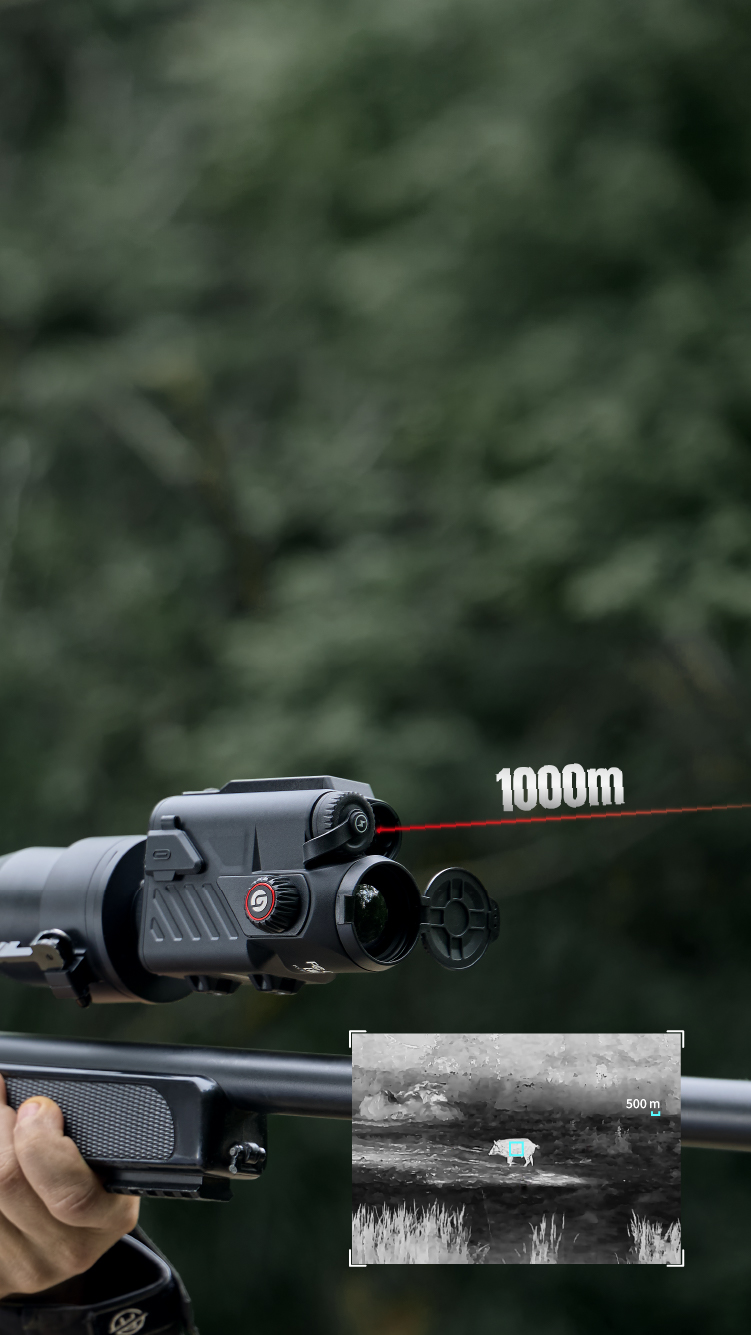 Telémetro a laser preciso de 1000 m