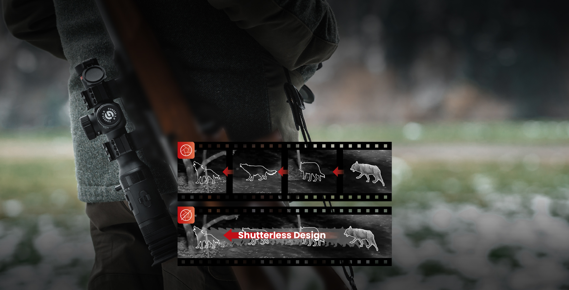 Design sem obturador<br>Imagens ininterruptas