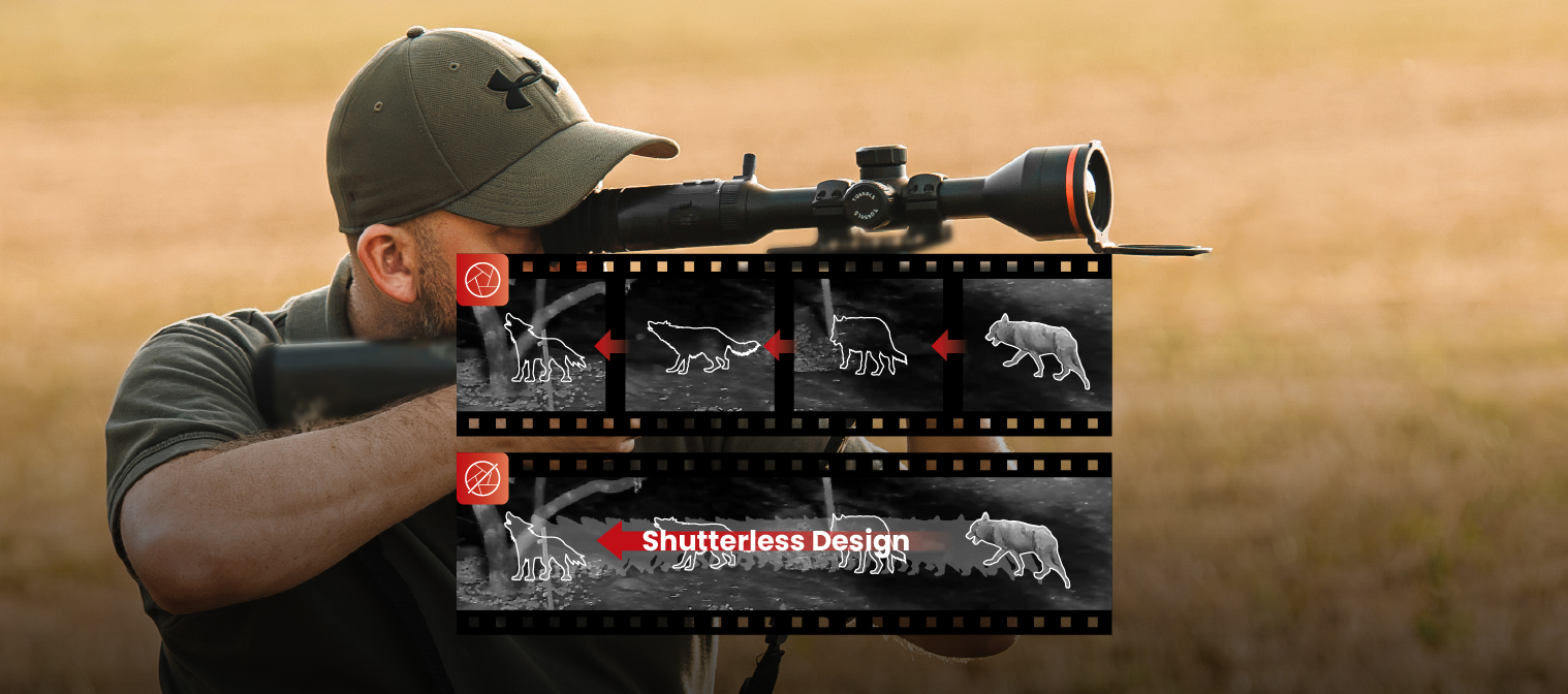 Design sem obturador<br>Imagens ininterruptas