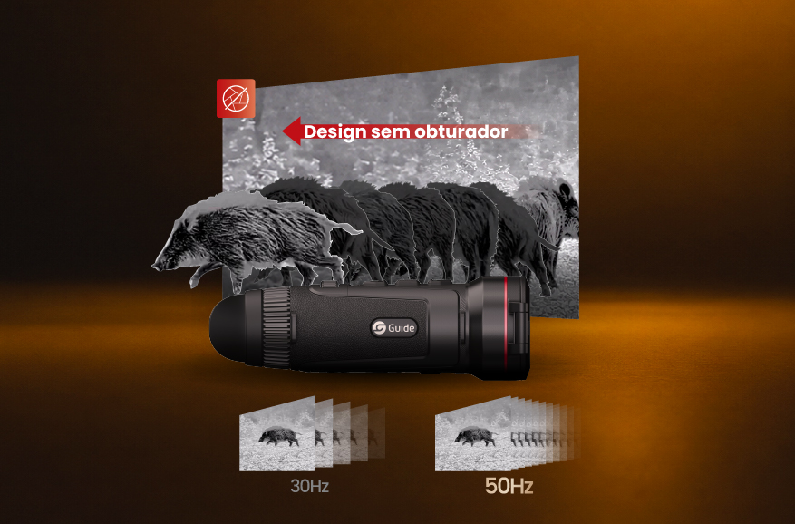 Design sem obturador, para acompanhar cada movimento